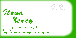 ilona nerey business card